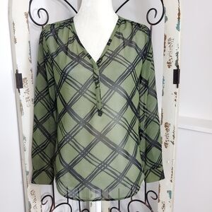 Banana Republic semi sheer blouse XS